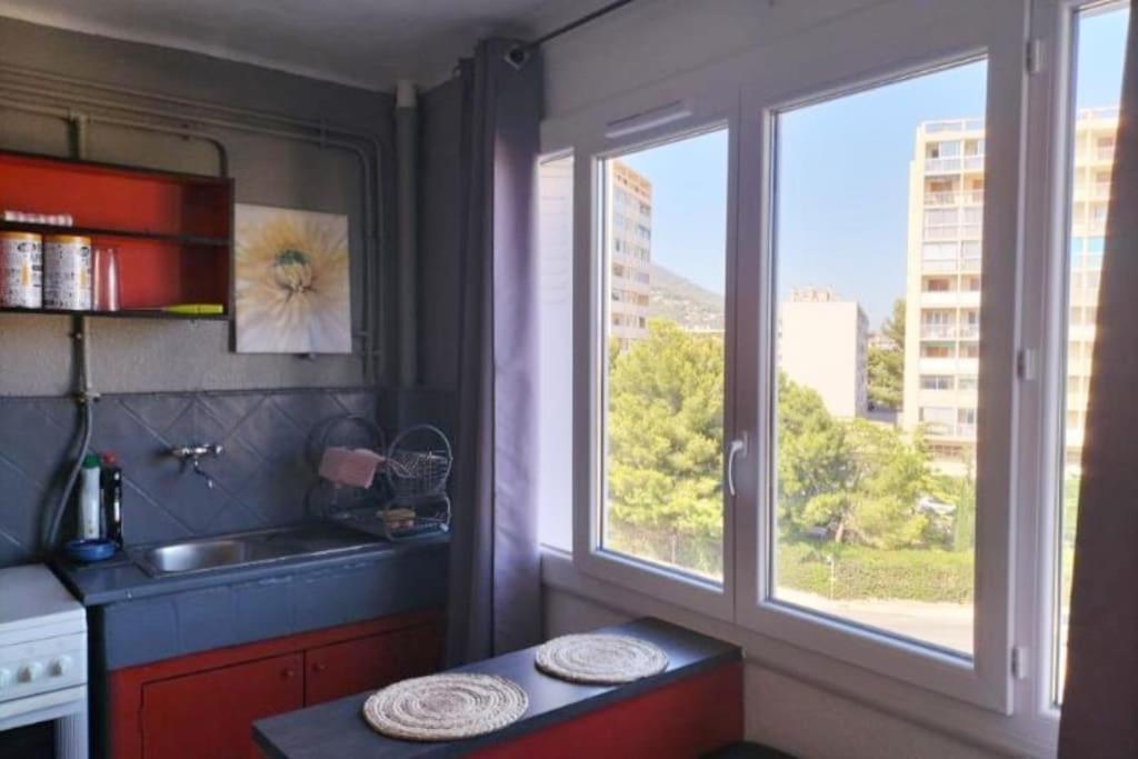 Toulon Est La Valette Studio 35M2 Dominant Parking Proche Mer Exterior foto